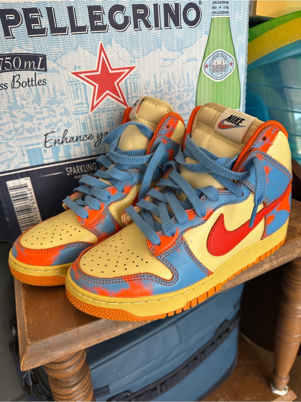Nike Dunk 1985 High Orange Acid Wash travis 350 retro